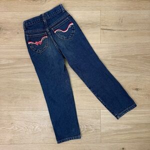 Sears Vintage Bow Embroidered Pockets Jeans